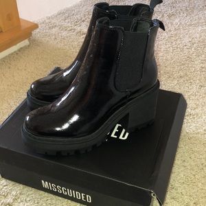 Missguided Platform Chelsea Booties